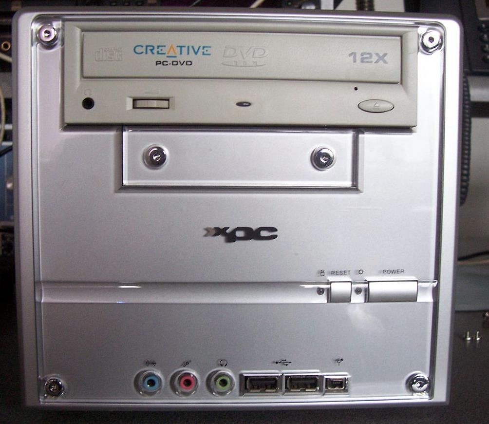 CD-ROM https://commons.wikimedia.org/wiki/File:M-Audio_Delta_1010-LT_front_panel_IO_on_Shuttle_XPC,_August_Sound_Collective%27s_broadcast_output_rig_(2007-09-04_16.01.24_by_Lee_Azzarello).jpg